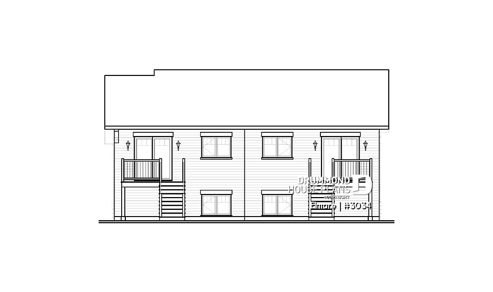 rear elevation - Elmore