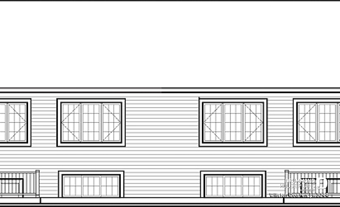 Rear view - BASE MODEL - Williston Quarters