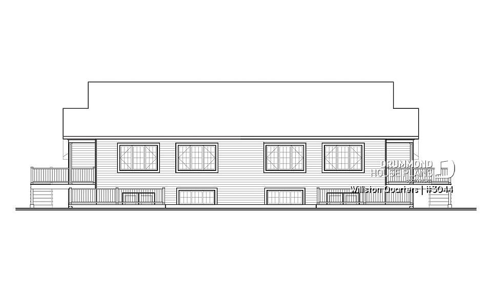 Rear view - BASE MODEL - Williston Quarters