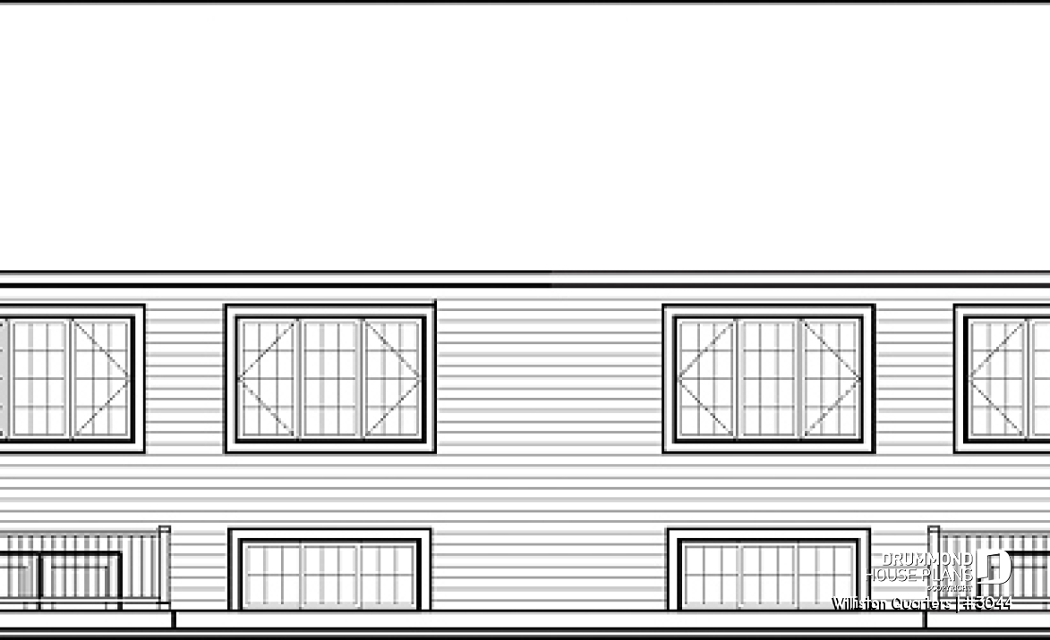 Rear view - BASE MODEL - Williston Quarters