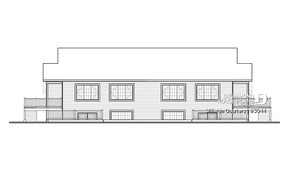 Rear view - BASE MODEL - Williston Quarters