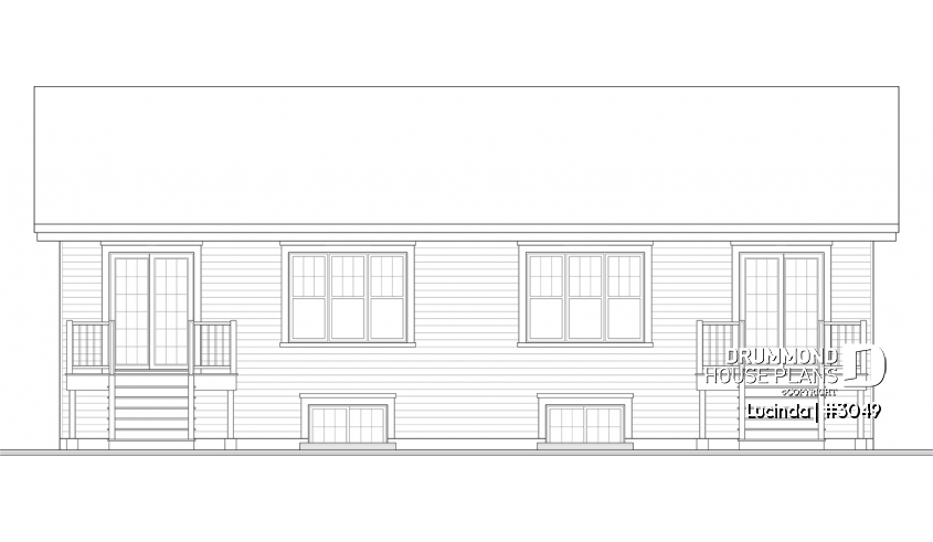 rear elevation - Lucinda