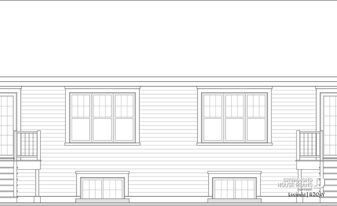 rear elevation - Lucinda