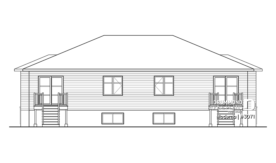 rear elevation - Moderna