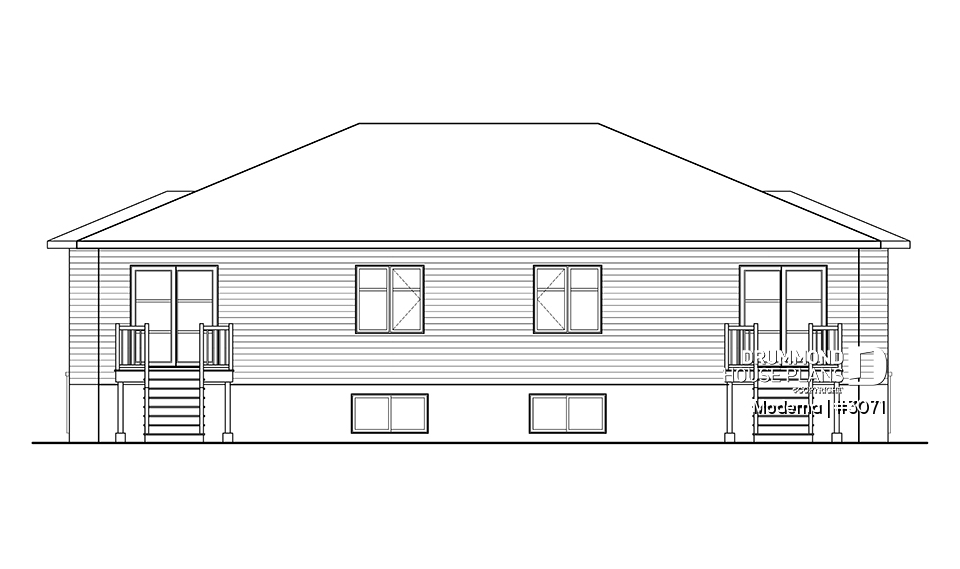 rear elevation - Moderna