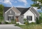 Color version 8 - Front - 3 Bedrooom bungalow house plan,superb open concept kitchen, dining and family room with 2-sided fireplace - Plymouth