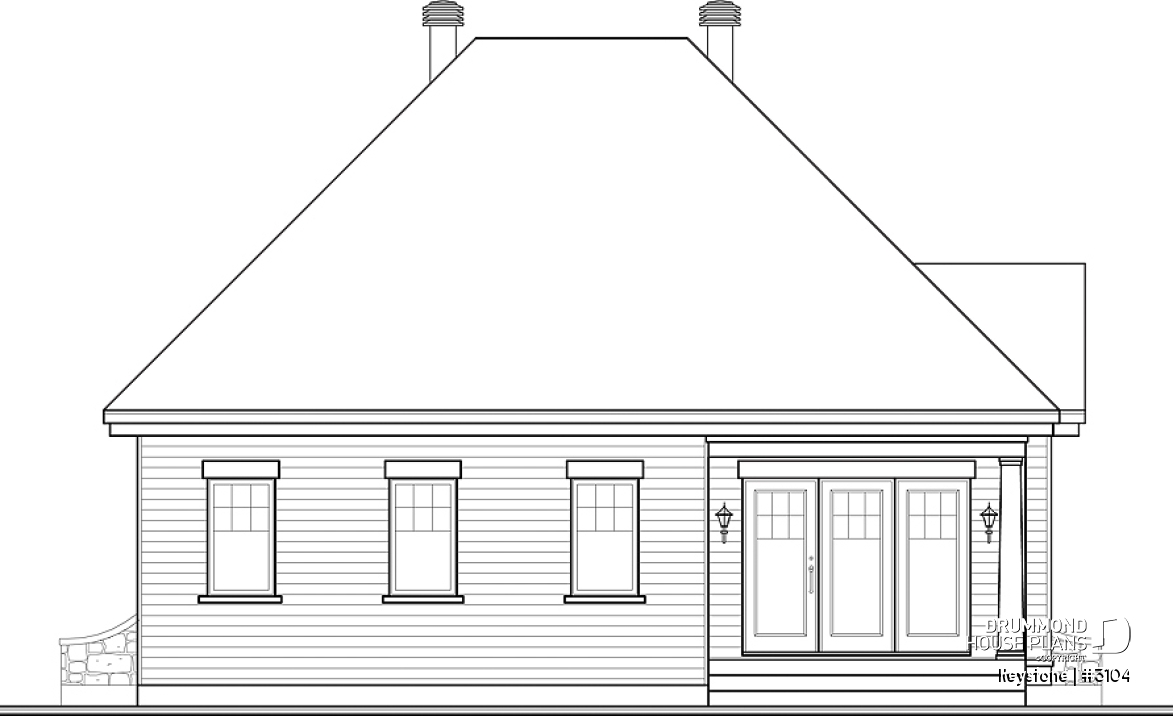 rear elevation - Keystone