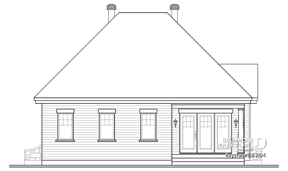 rear elevation - Keystone