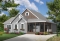 front - BASE MODEL - Country style 2 to 3 bedroom bungalow house plan, 2 bathrooms, laundry room, home office (or bed #3) - Galerno 4
