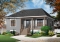 Color version 1 - Front - 2 bedroom, country style raised bungalow house plan with full basement, and laundry on main floor - Sisken 2