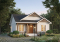 front - BASE MODEL - Affordable Compact Farmhouse Ranch Home Plan with Up to 5 Bedrooms and Optional Finished Basement - Sisken 3