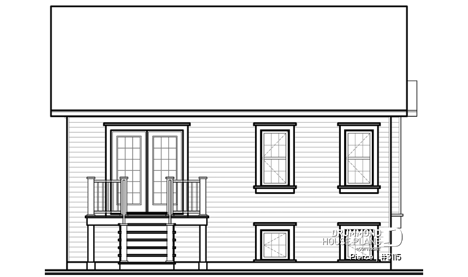 rear elevation - Pierce