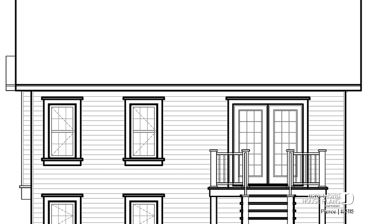 rear elevation - Pierce