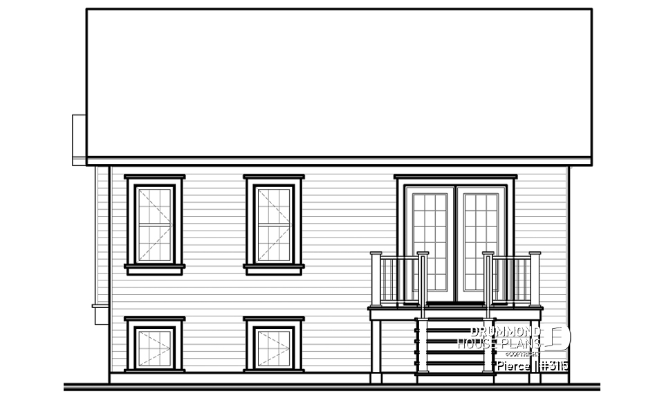 rear elevation - Pierce