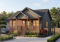 front - BASE MODEL - Small ranch bungalow with brick siding (front elevation), 2 bedrooms, open concept, rised unfinished basement - Cypres 2