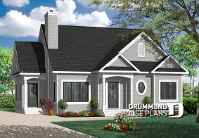 Color version 3 - Front - Economical 2 bedroom single storey with foyer and laundry area - Stuart