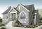 front - BASE MODEL - Affordable 2 bedroom one-storey country style house plan, finished basement (2 more beds), screened in porch - Killarney 2