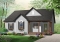 Color version 1 - Front - Affordable 2 bedroom bungalow with kitchen island, great open floor plan and affordable construction costs - Calvert