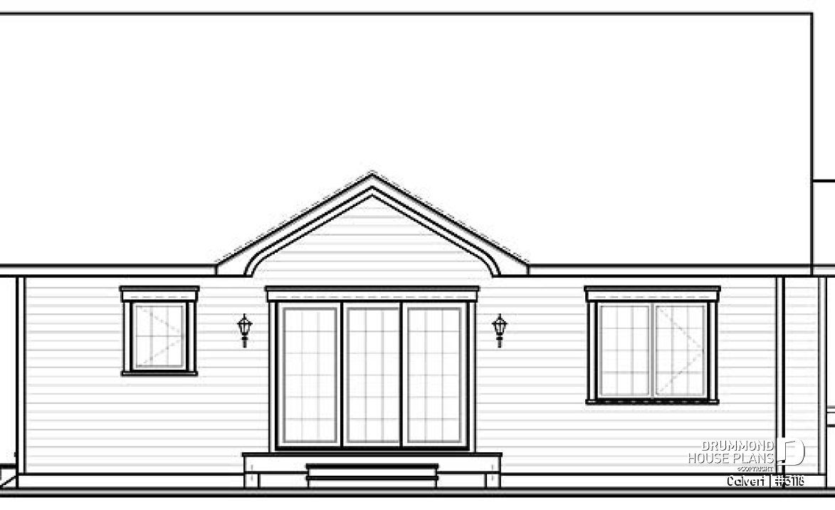 rear elevation - Calvert