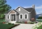 front - BASE MODEL - 2 bedroom bungalow house plan with convivial floor plan and large walk-in closet in master bedroom - Kittiwake