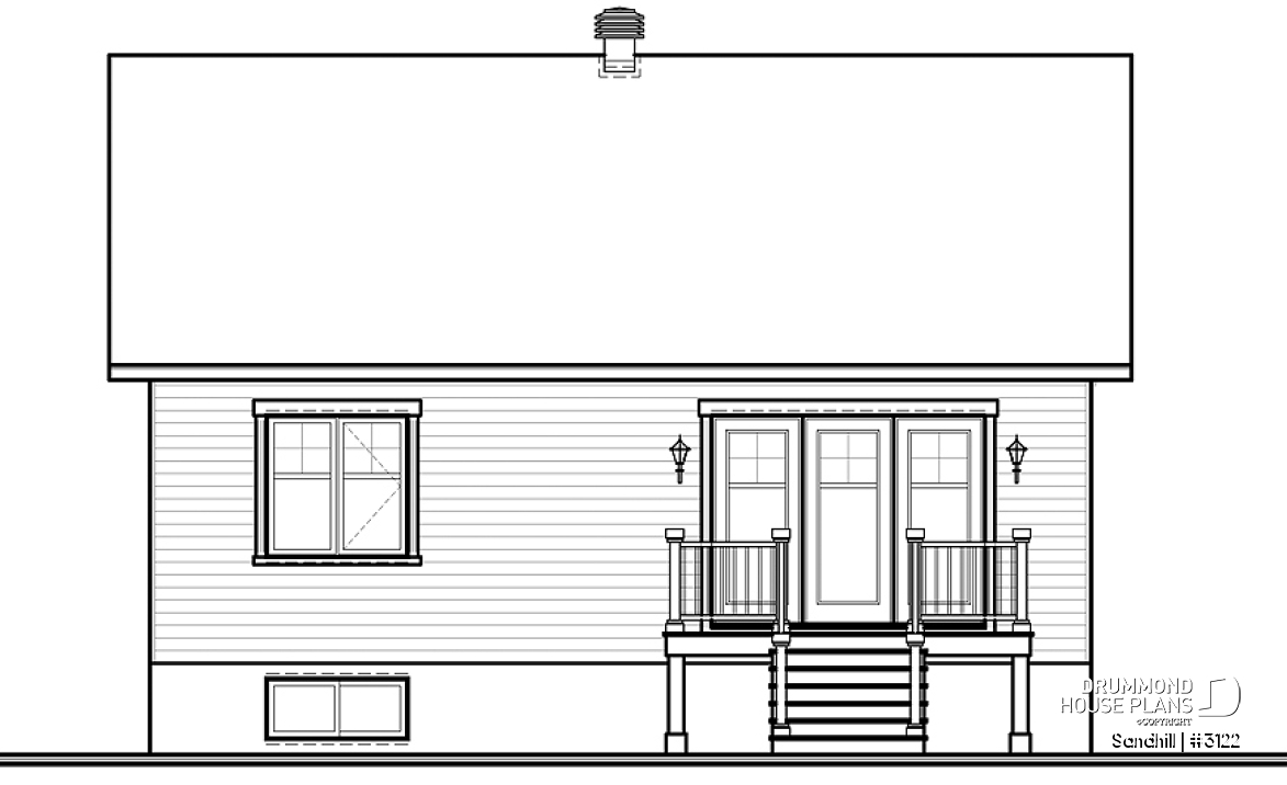 rear elevation - Sandhill