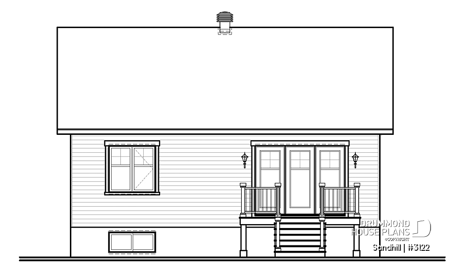 rear elevation - Sandhill