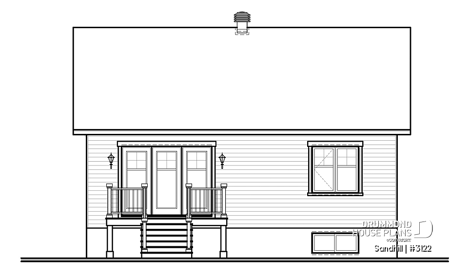 rear elevation - Sandhill