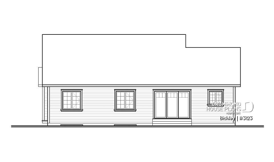 rear elevation - Bickley