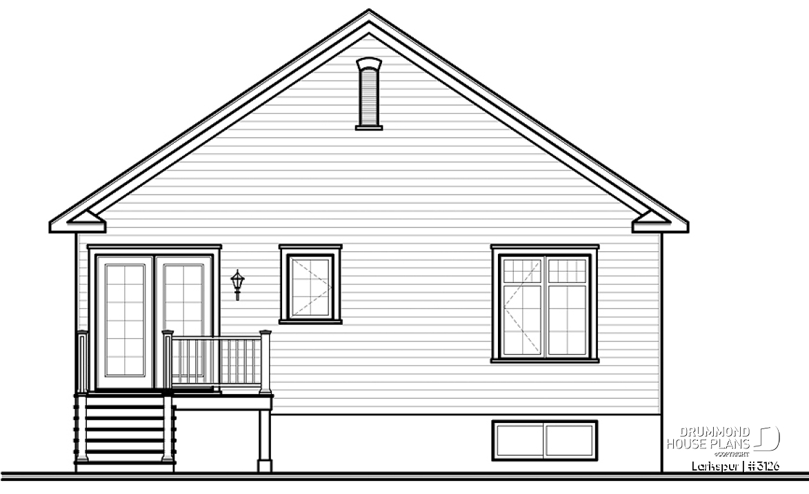 rear elevation - Larkspur