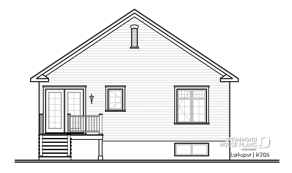 rear elevation - Larkspur