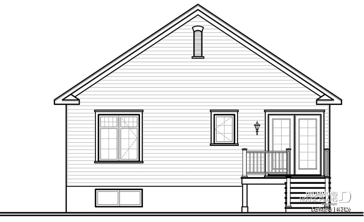 rear elevation - Larkspur