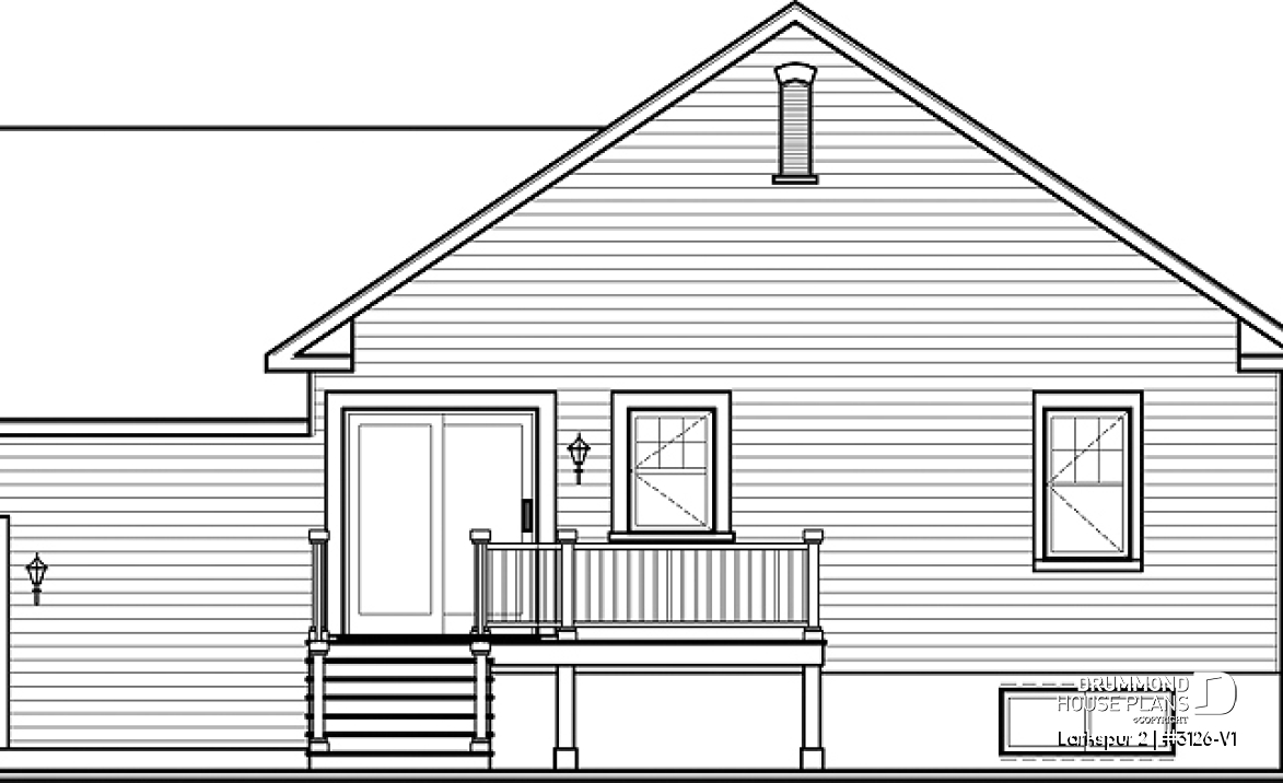 rear elevation - Larkspur 2