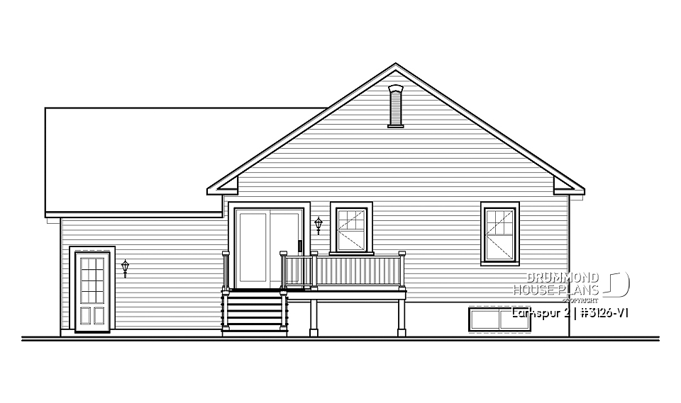 rear elevation - Larkspur 2
