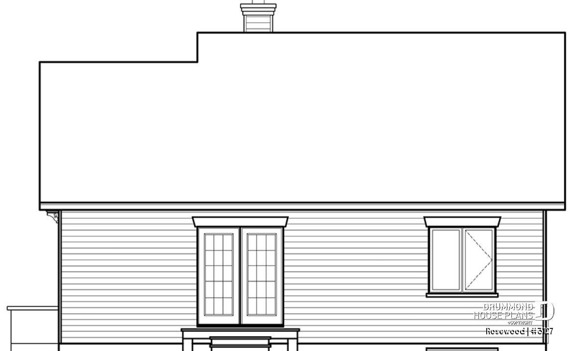 rear elevation - Rosewood