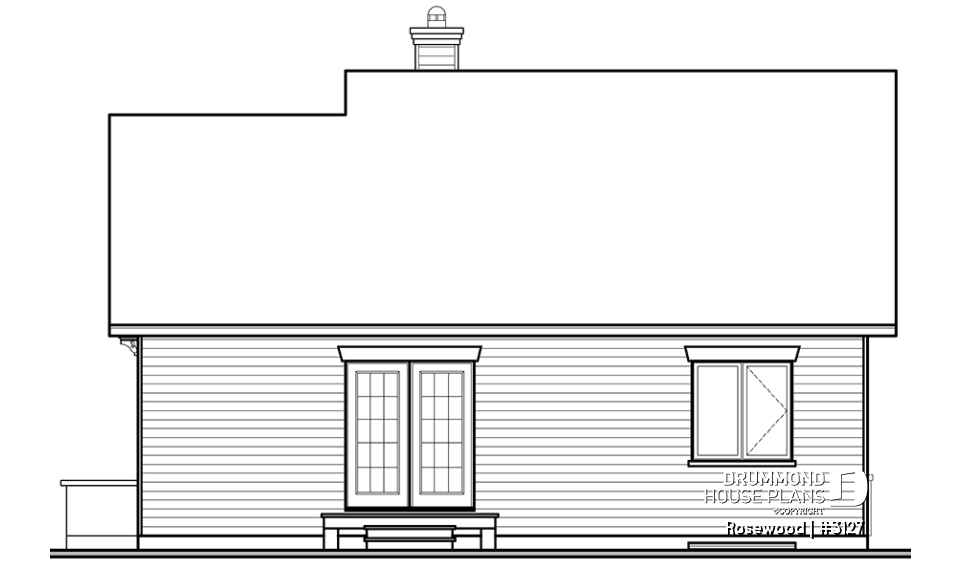 rear elevation - Rosewood