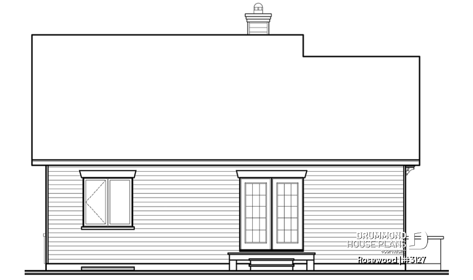 rear elevation - Rosewood