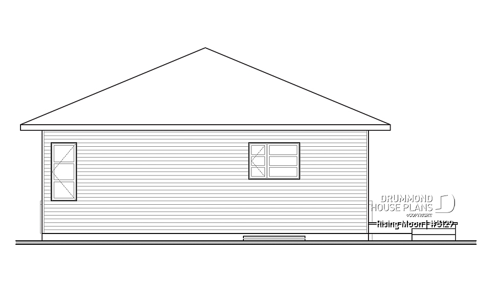 rear elevation - Rising Moon