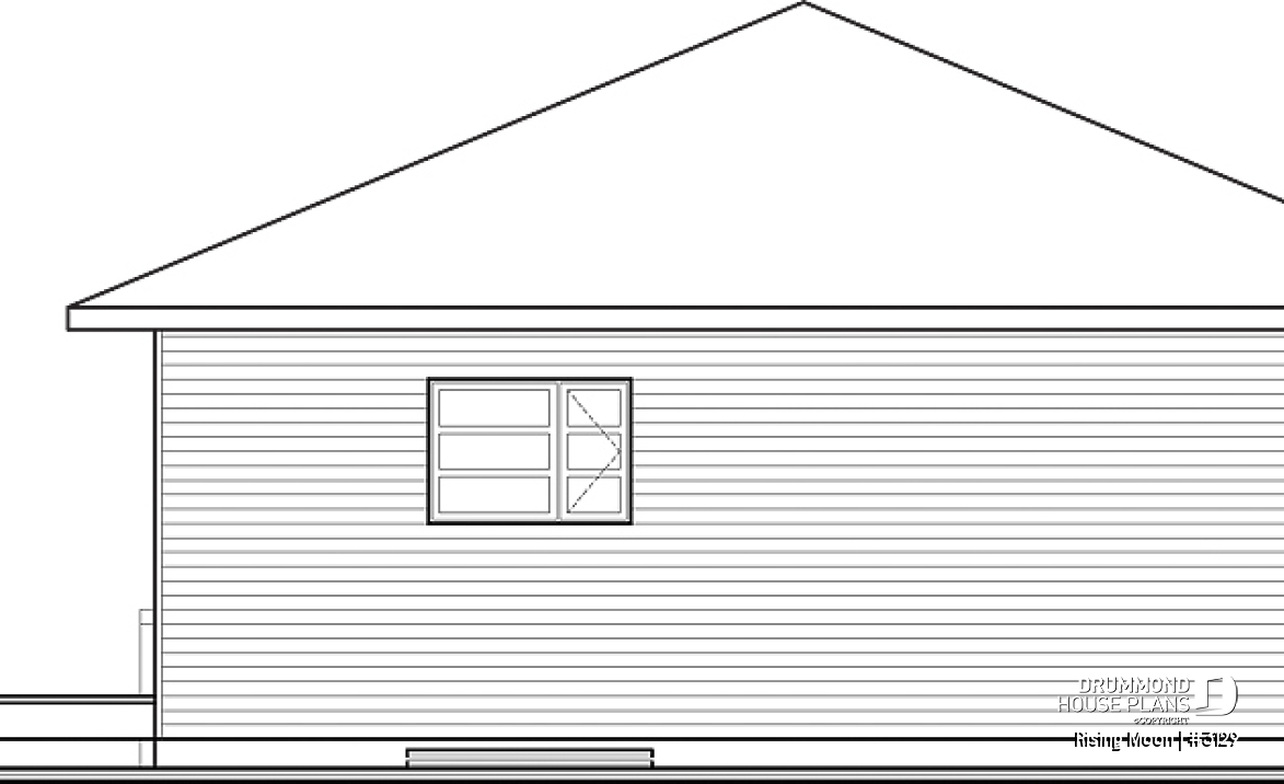 rear elevation - Rising Moon