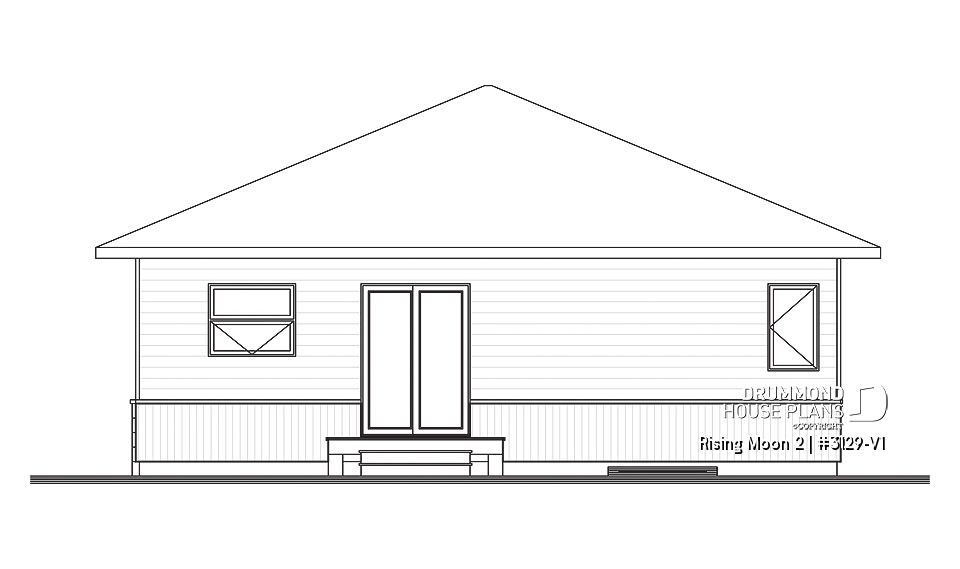 rear elevation - Rising Moon 2