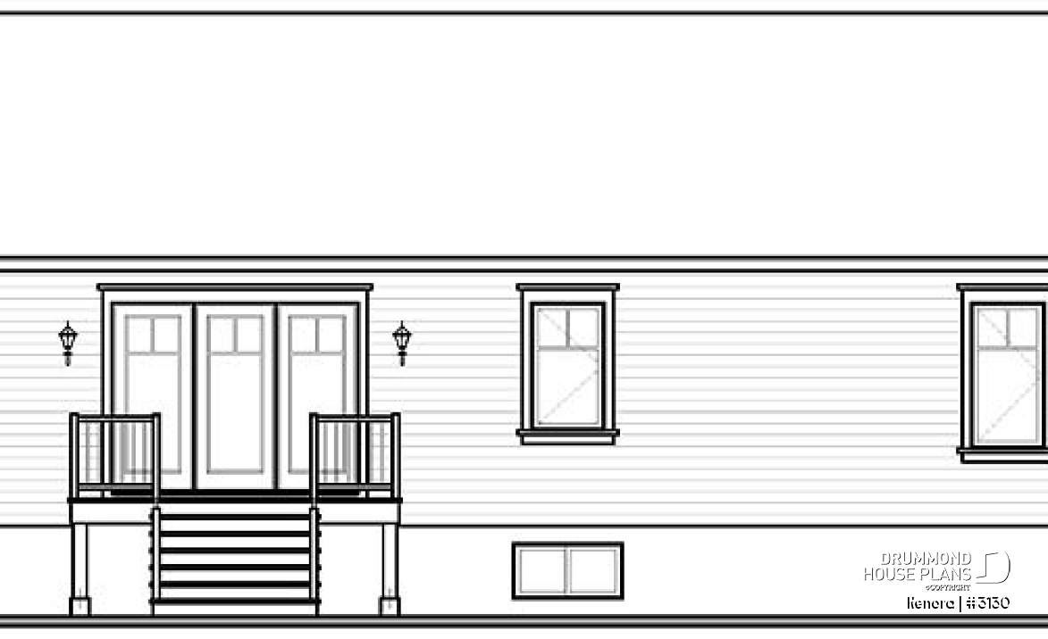 rear elevation - Kenora
