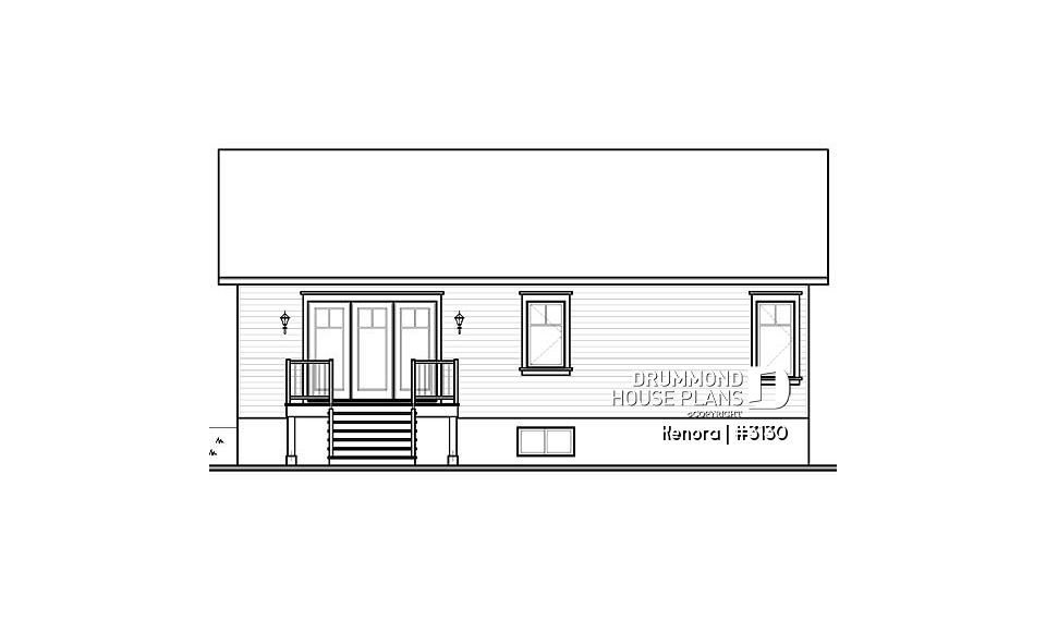 rear elevation - Kenora