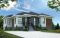 front - BASE MODEL - 3 bedroom Modern home plan with kitchen island and open floor plan concept, unfinished basement - Mainville 3