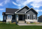 front - BASE MODEL - Craftsman house plan. open floor plan concept, three-sided fireplace, 2 bedrooms, large laundry room - Ashbury 4