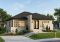 front - BASE MODEL - Affordable, two bedroom small modern home plan with curb appeal, unfinished basement - Camelia 2