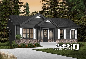 front - BASE MODEL - An affordable house plan designed for the real needs of today’s families - Miranda