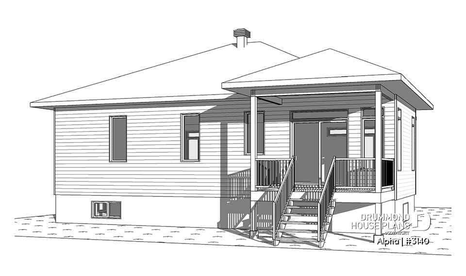 Rear view - BASE MODEL - Alpha