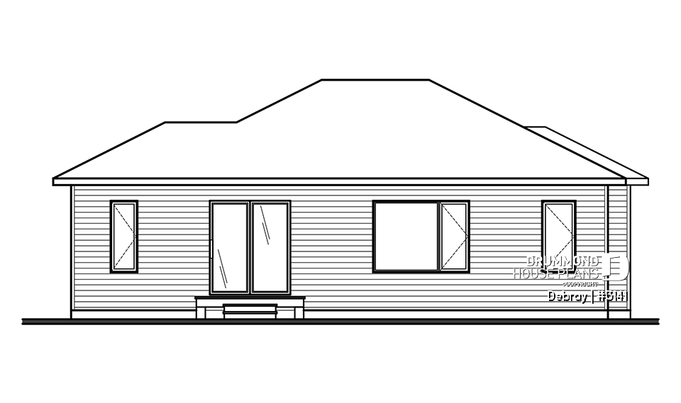 rear elevation - Debray