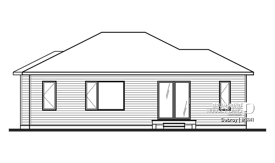 rear elevation - Debray