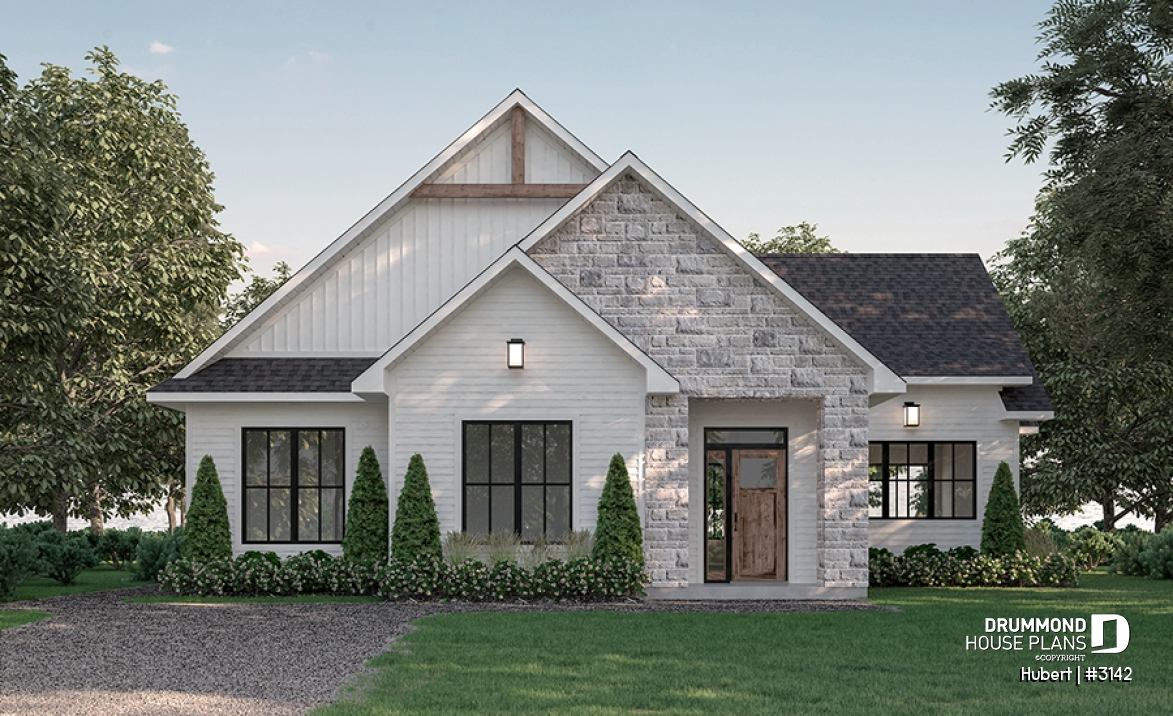 alternate - Bright Classic Bungalow with Cathedral Ceilings, 2 to 5 Bedrooms, Fireplace, and Main Floor Primary Suite - Hubert