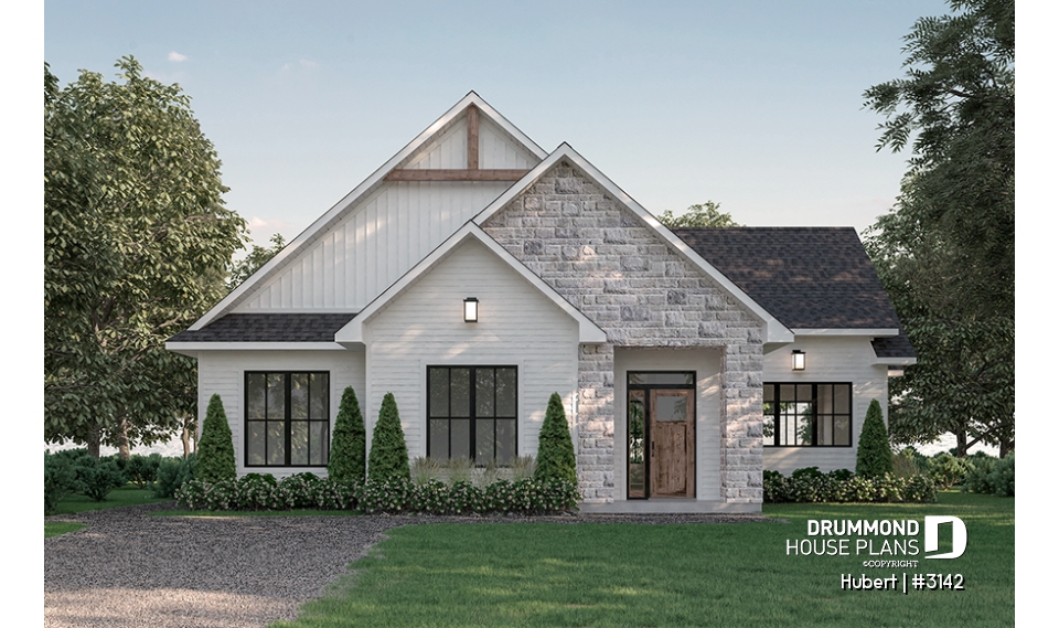 alternate - Bright Classic Bungalow with Cathedral Ceilings, 2 to 5 Bedrooms, Fireplace, and Main Floor Primary Suite - Hubert